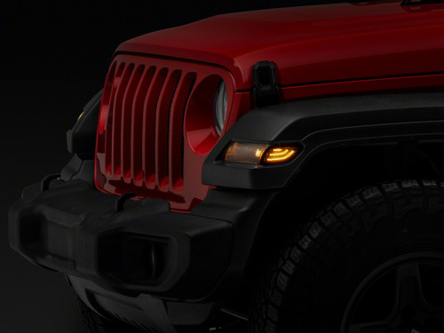 Raxiom J170484 - 18-23 Jeep Wrangler JL Axial Series LED Side Marker Lights- Smoked