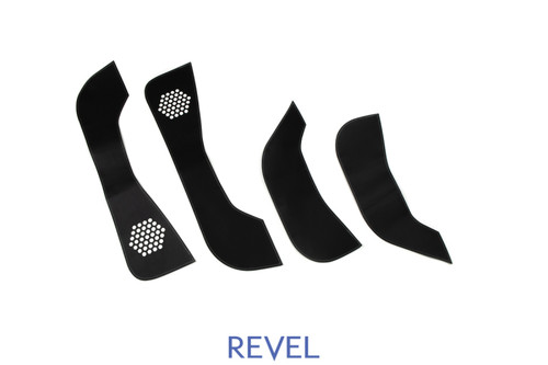 Revel 1TR5GDAX01W - GT Design Kick Panel Cover (White Stitch) 16-19 Tesla Model 3 - 4 Pieces
