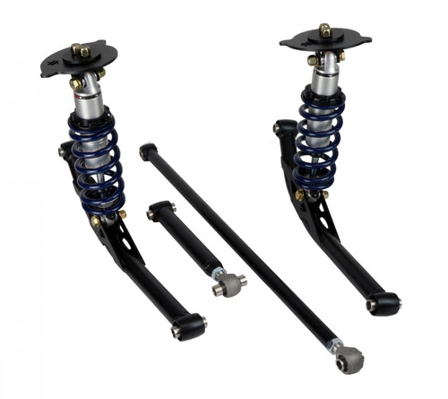 Ridetech 11296211 - Rear TQ Coil-Over And Strongarm Kit For 1965-1966 Impala Upper And Lower Strongarms Panhard Bar TQ Coil-Over Shocks Springs Brackets And Hardware