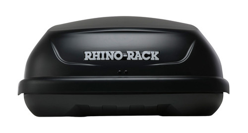 Rhino-Rack RMFT530A - Masterfit 530L Cargo Roof Box w/ 3 Load Securing Straps - Black