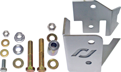 RockJock CE-9807RTBK - Trac Bar Relocation Kit 07-18 Wrangler JK Rear Diff Housing Includes Inner/Outer Brackets Hardware Some Welding Required  4x4