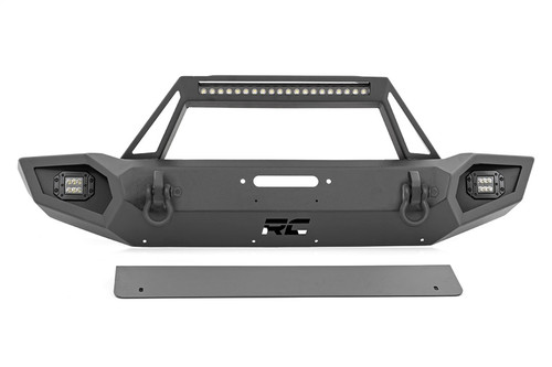 Rough Country 10585 - Front Winch Bumper - Jeep Gladiator JT Wrangler 4xe Wrangler JK Wrangler JL