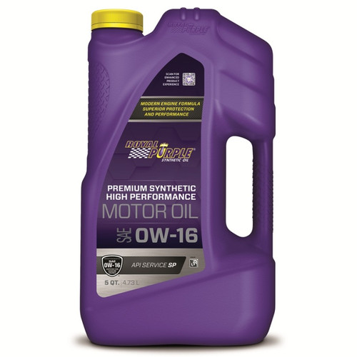 Royal Purple 53016 - High Performance Ultra-Low Viscosity 0W-16 Motor Oil - 5 Quart