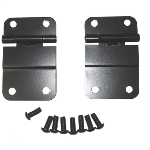 Rugged Ridge 11207.01 - 76-86 Jeep CJ Black Lower Tailgate Hinge Set