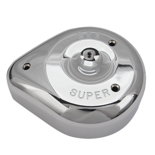 S&S Cycle 17-0378 - Teardrop Chrome Air Cleaner Cover For S&S Super E/G Carbs