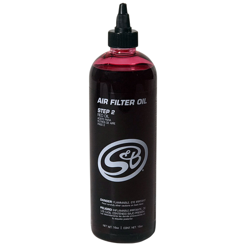 S&B 88-0010 - 16 oz. Bottle of Air Filter Oil - Red