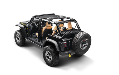 Rugged Ridge 13551.41 - 07-21 Wrangler JK/JL 4-Door Interior Storage Rack