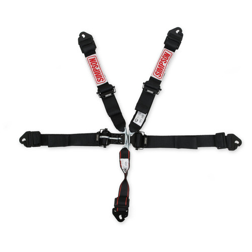 Simpson Safety 12LD5WC - Simpson Latch & Link SFI Harness 2" Double Pull down SFI 16.1