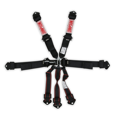 Simpson Safety 12LD7WB - Simpson Latch & Link Harness 2" Double Pull down SFI 16.1