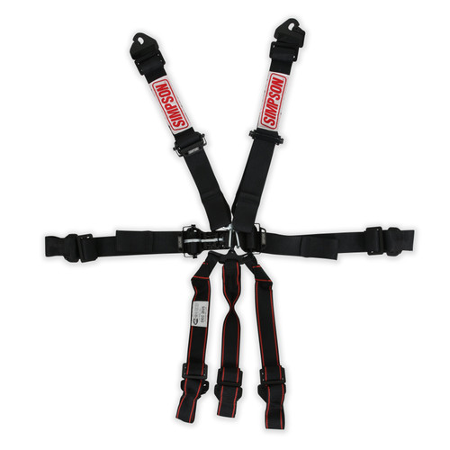 Simpson Safety 12LD7WC - Simpson Latch & Link Harness 2" Double Pull down SFI 16.1