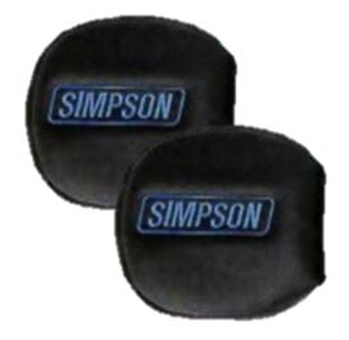 Simpson Safety 2021B - Simpson Racing YXZ Door Latch Pads Black/Blue (pair)