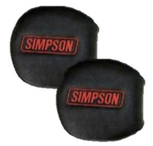 Simpson Safety 2021R - Simpson Racing YXZ Door Latch Pads Black/Red (pair)