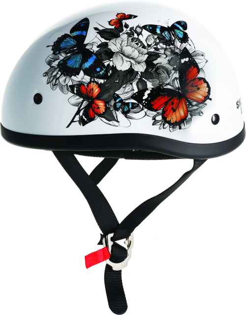 Skid Lid 649526 - s White Rose Original Helmet- Medium