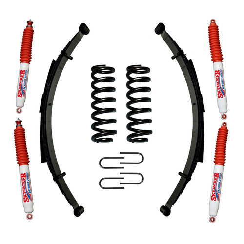 Skyjacker 182BKS-H - Suspension Lift Kit w/Shock 1.5-2 Inch Lift Incl. Front/Rear Springs Rear U Bolt Kit