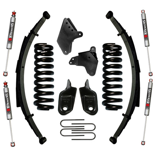 Skyjacker 186BKS-M - F-150 Suspension Lift Kit 80-96 Ford F-150 w/Shock M95 Performance Shocks 6 Inch Lift Incl. Front/Rear Springs Brackets Rear U Bolt Kit