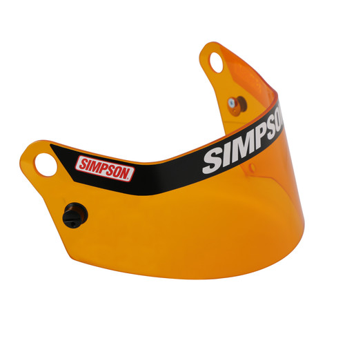 Simpson Safety 89504 - SD1 Helmet Replacement Shield Antifog/Scratch - Amber