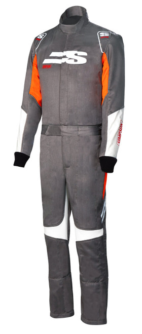 Simpson Safety AS05321 - AIRSPEED SUIT ALLOY/ORANGE/WHITE LG
