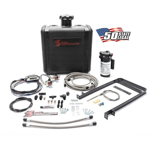 Snow Performance SNO-50100-BRD - Stg 3 Boost Cooler Water Injection Kit TD Univ. (SS Braided Line and 4AN Fittings)