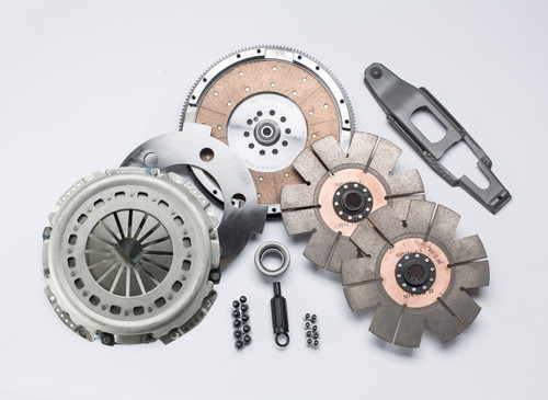 South Bend Clutch FDDC3850-5 - 94-98 Ford 7.3L Powerstroke ZF-5 SFI Comp Dual Disc Clutch Kit (3850lb Load)