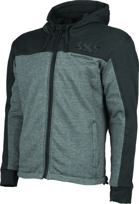 Speed and Strength 880400 - Hammer Down Armored Hoody Black/Grey - 3XL
