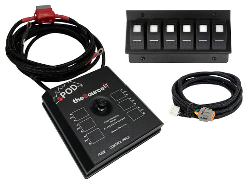 sPOD 873010 - 12-17 Toyota Tundra SourceLT w/ Red LED Switch Panel