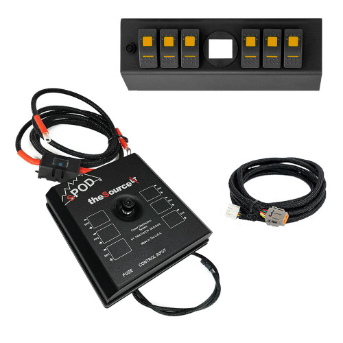 sPOD 873125 - 09-18 Jeep Wrangler JK SourceLT w/ Genesis Adapter and Amber LED Switch Panel