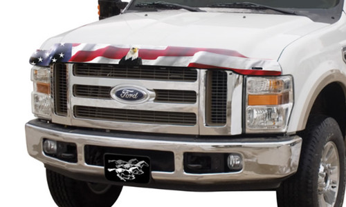 Stampede 2156-30 - 2017-2019 Ford F-250 Super Duty Vigilante Premium Hood Protector - Flag