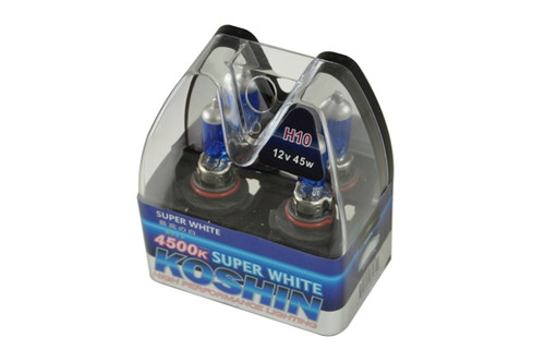 Spyder 5032744 - Xtune Koshin H10 Super White Halogen Light Bulbs 12V 42W LB-KO-H10SW