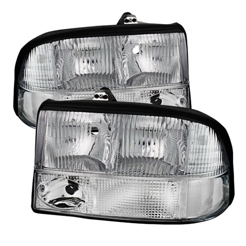 Spyder 9025488 - Xtune Oldsmobile Bravada 98-01 Crystal Headlights Chrome HD-JH-GS1598-AM-C