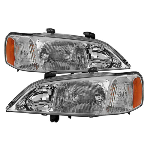 Spyder 9029530 - Xtune Acura Tl 1999-2001 OEM Style Headlights Chrome HD-JH-ATL99-AM-C