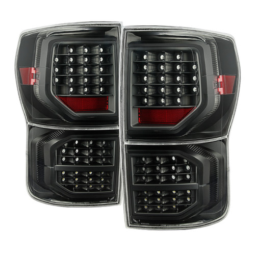 Spyder 9034466 - Xtune Toyota Tundra 07-13 LED Tail Lights Black ALT-JH-TTU07-LED-G2-BK