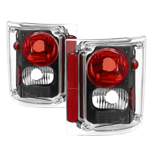 Spyder 9036514 - xTune Chevy Suburban 73-91 Euro Style Tail Lights - Black ALT-JH-CCK73-BK