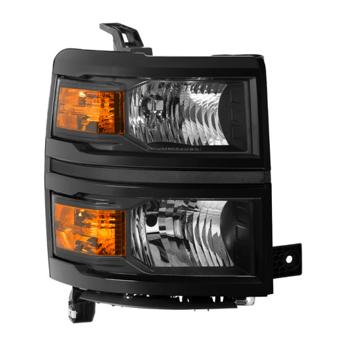 Spyder 9040115 - xTune Chevy Silverado 14-15 Non-HD Passenger Side Headlight Black - OEM Right HD-JH-CS14-OEBK-R