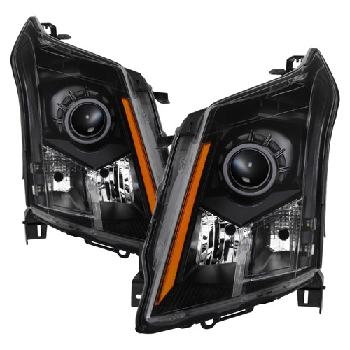 Spyder 9938917 - xTune Cadillac SRX 10-14 OE Style Halogen Headlights - Black HD-JH-CSRX11-AM-BK