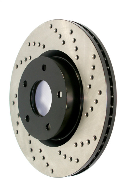 StopTech 128.44129CL - Sport Cryo Cross Drilled Brake Rotor; Front Left