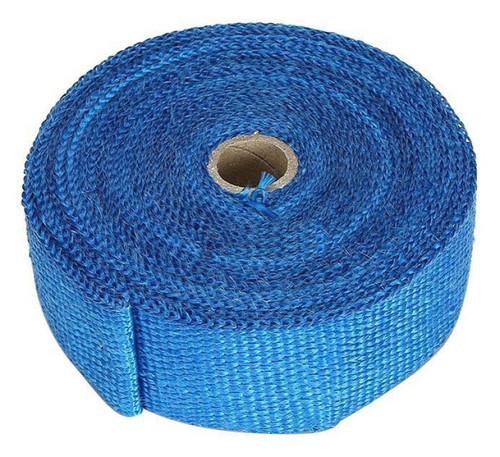 Torque Solution TS-EW-2X50BU - 50in x 2in Universal Fiberglass Exhaust Wrap - Blue