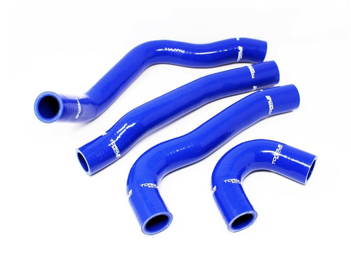 Torque Solution TS-EVX-434BU - 08-15 Mitsubishi Evolution X Silicone Radiator Hose Kit - Blue