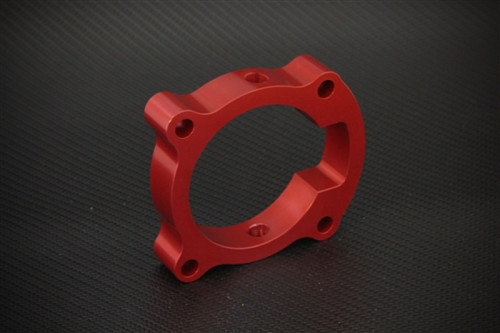 Torque Solution TS-TBS-018R - Throttle Body Spacer (Red): Hyundai Genesis Coupe 2.0T 10-12