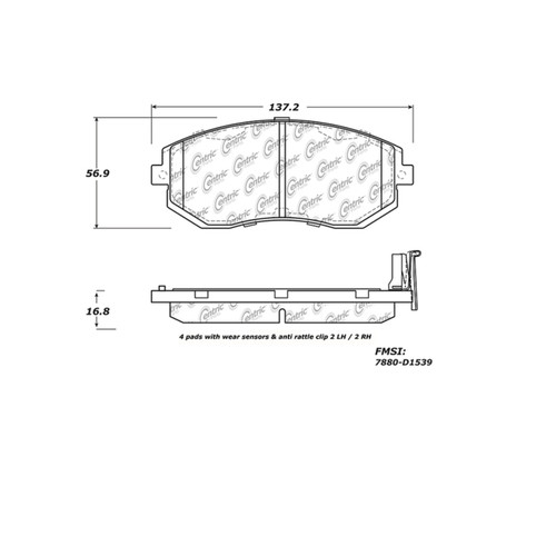 StopTech 308.15390 - Street Touring 13 Scion FR-S / 13 Subaru BRZ Front Brake Pads