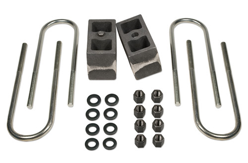 Tuff Country 97057 - 4 Inch Rear Block & U-Bolt Kit 80-97 and 99-16 Ford F250 4WD 86-97 Ford F350 4WD/00-05 Ford Excursion w/o Factory Overloads Tapered