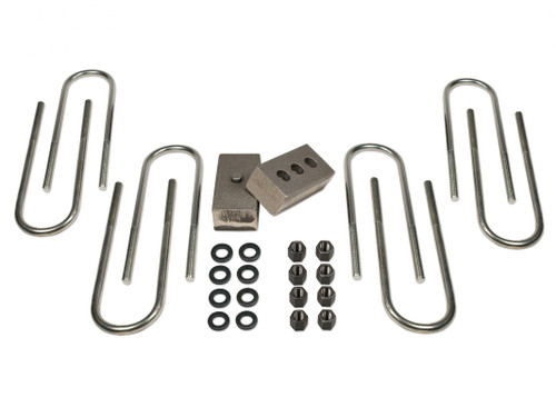 Tuff Country 97095 - 2 Inch Rear Block & U-Bolt Kit 03-Up Dodge Ram 2500 03-12 Dodge Ram 3500 4WD w/3.5 or 4 Inch Rear Axle