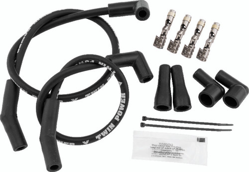 TwinPower 110116 - Twin Power Universal Custom Fit Black Ignition Wire Set