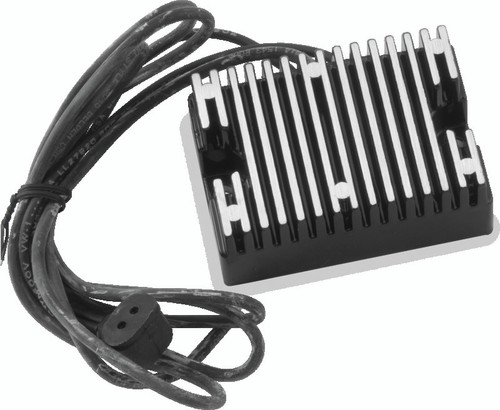 TwinPower 498307 - Twin Power 76-80 Big Twin Voltage Regulator Black Replaces H-D 74512-79A 17.8 Amp
