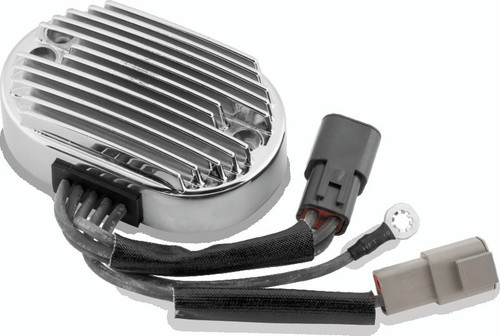 TwinPower 498260 - Twin Power 2007 FXST FLST Voltage Regulator Chrome Replaces H-D 74540-07 40 Amp