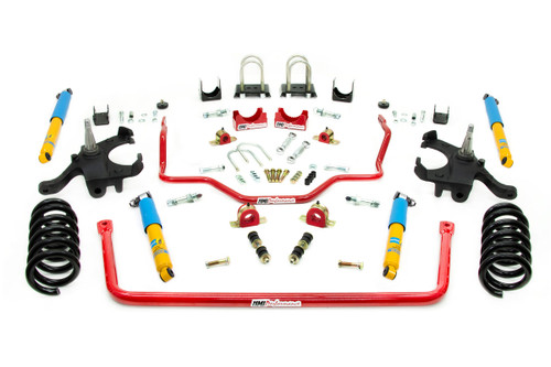 UMI Performance 6402-R - 73-87 GM C10 Handling and Lowering Kit Stage 2 4.5inF/6inR UMI Shocks - Red