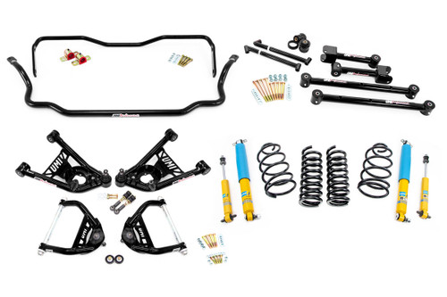 UMI Performance ABF403-64-2-B - 1964 GM A-Body Handling Kit 2in Lowering Stage 2 - Black