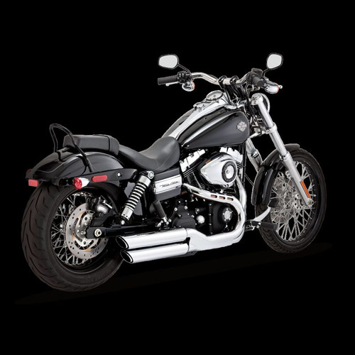 Vance & Hines 16845 - HD Dyna Fatbob/Wide 08-16 3In Sli Slip-On Exhaust