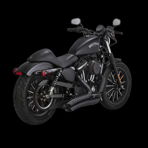 Vance & Hines 46367 - HD Sportster 14-22 Big Radius 2-2 Black PCX Full System Exhaust