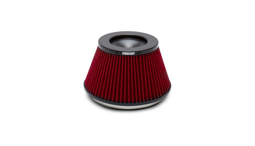 Vibrant 10960 - The Classic Perf Air Filter 5in OD Conex3-5/8in Tallx6in ID Bellmouth VelocityStack10950-52