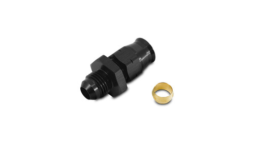 Vibrant 16458 - 8AN Male to 1/2in Tube Adapter Fitting (w/ Brass Olive Insert)